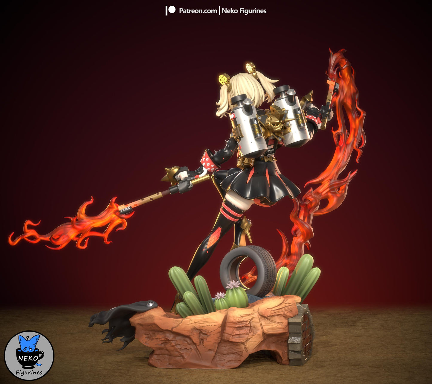 Dancing Pyro - 1:7 Scale Figure