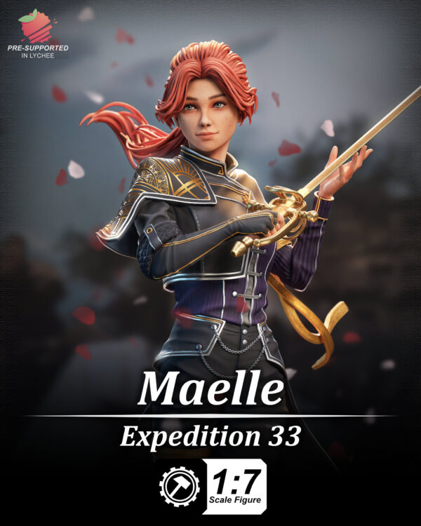 Maelle | 12K 3D Printed Figure | -Fan Art-